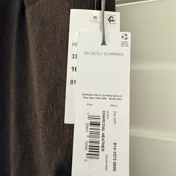 Elegant Dark Gray Women’s Straight Leg Dress Pants - Picture 3 of 6